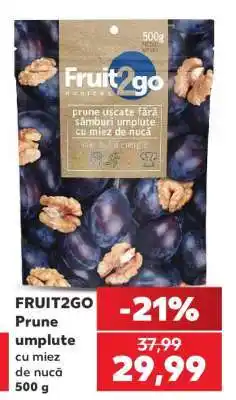 Kaufland FRUIT2GO Prune umplute cu miez de nucă 500 g Ofertă