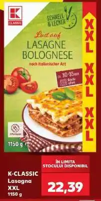 Kaufland K-CLASSIC Lasagna XXL Ofertă