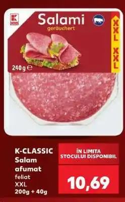 Kaufland K-CLASSIC Salam afumat feliat XXL Ofertă