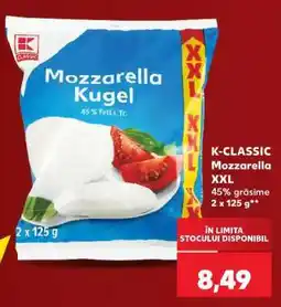 Kaufland K-CLASSIC Mozzarella XXL Ofertă