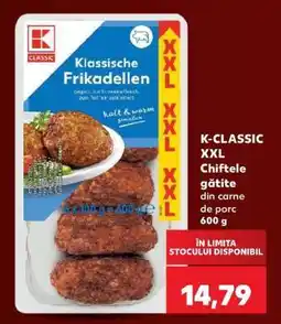 Kaufland K-CLASSIC XXL Chiftele gătite din carne de porc 600 g Ofertă