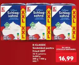 Kaufland K-CLASSIC Smântână pentru frișcă UHT Ofertă