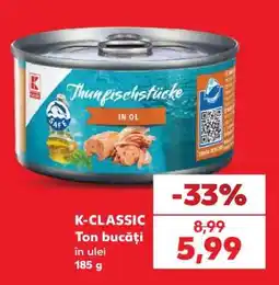 Kaufland K-CLASSIC Ton bucăți în ulei Ofertă