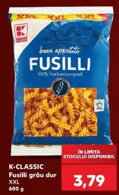 Kaufland K-CLASSIC Fusilli grâu dur XXL Ofertă