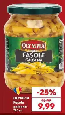Kaufland OLYMPIA Fasole galbenă 720 ml Ofertă