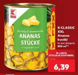 Kaufland K-CLASSIC XXL Ananas bucăți Ofertă