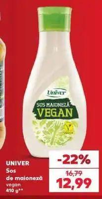 Kaufland UNIVER Sos de maioneză vegan Ofertă