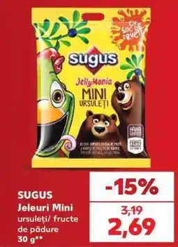 Kaufland SUGUS Jeleuri Mini ursuleți/ fructe de pădure 30 g Ofertă