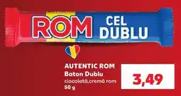 Kaufland AUTENTIC ROM Baton Dublu Ofertă