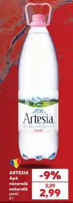 Kaufland ARTESIA Apă minerală naturală plată 2 l Ofertă