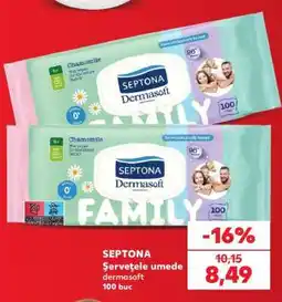 Kaufland SEPTONA Șervețele umede dermasoft Ofertă