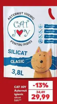 Kaufland CAT JOY Așternut igienic silicat 3.8 l Ofertă