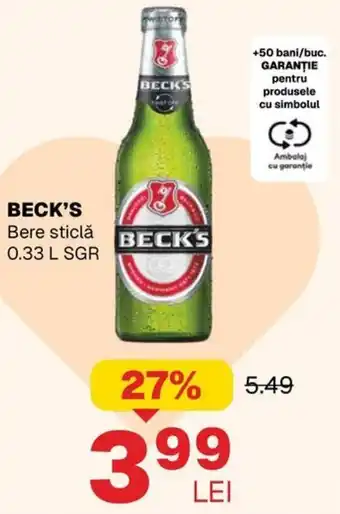 Annabella BECK'S Bere sticlă Ofertă