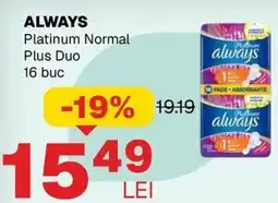 Annabella ALWAYS Platinum Normal Plus Duo Ofertă