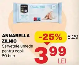 Annabella ANNABELLA ZILNIC Şervețele umede pentru copii Ofertă