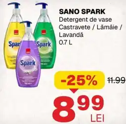 Annabella SANO SPARK Detergent de vase Castravete / Lămâie / Lavandǎ Ofertă