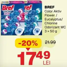 Annabella BREF Color Aktiv Flower / Eucalyptus/ Chlorine Odorizant WC Ofertă