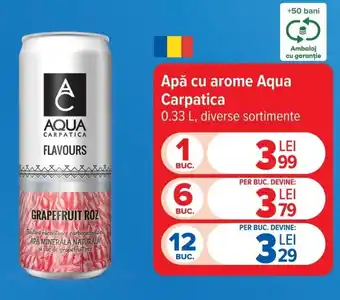 Carrefour Market Apă cu arome Aqua Carpatica Ofertă