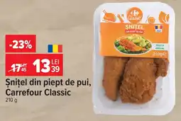 Carrefour Market Şniţel din piept de pui, Carrefour Classic Ofertă