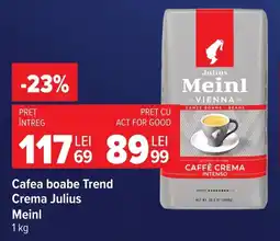 Carrefour Market Cafea boabe Trend Crema Julius Meinl Ofertă