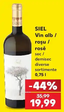 Kaufland SIEL Vin alb / roşu / rosé Ofertă