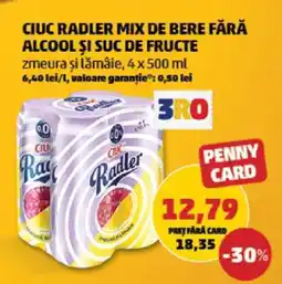 Penny CIUC Radler Mix de Bere Fără Alcool și Suc de Fructe Ofertă