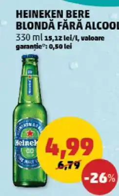 Penny Heineken Bere Blondă Fără Alcool Ofertă