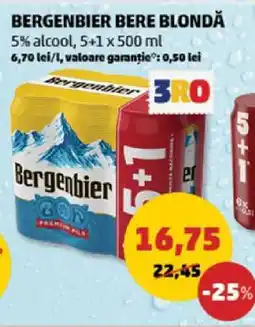 Penny BERGENBIER Bere blondă Ofertă