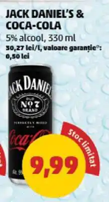 Penny JACK DANIEL'S & COCA-COLA Ofertă