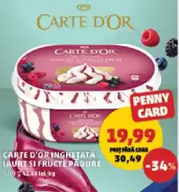 Penny Carte D'Or Înghețată Iaurt și Fructe Pădure Ofertă