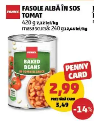 Penny Fasole albă în sos tomat Ofertă