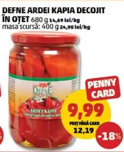Penny DEFNE ARDEI KAPIA DECOJIT ÎN OȚET Ofertă