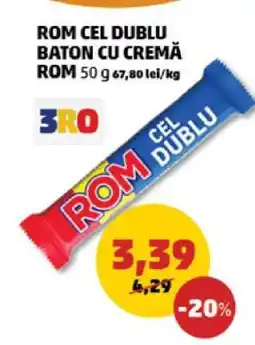 Penny ROM Cel Dublu Baton cu Cremă Ofertă