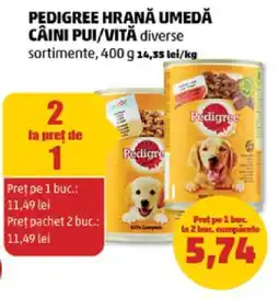 Penny PEDIGREE HRANĂ UMEDĂ CÂINI PUI/VITĂ Ofertă