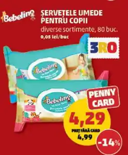 Penny Șervețele umede pentru copii Ofertă