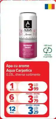 Carrefour Apă cu arome Aqua Carpatica Ofertă