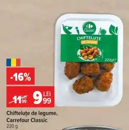 Carrefour Chifteluțe de legume Carrefour Classic Ofertă
