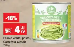 Carrefour Fasole verde păstăi Carrefour Classic Ofertă