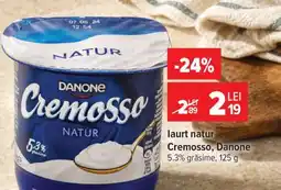 Carrefour Iaurt natur Cremoso, Danone Ofertă