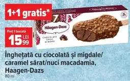 Carrefour Înghețată cu ciocolată și migdale/caramel sărat/nuci macadamia, Haagen-Dazs Ofertă