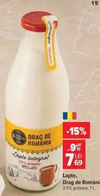 Carrefour Lapte, Drag de România Ofertă