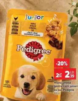 Carrefour Hrană umedă pentru câini juniori cu pui, Pedigree Ofertă