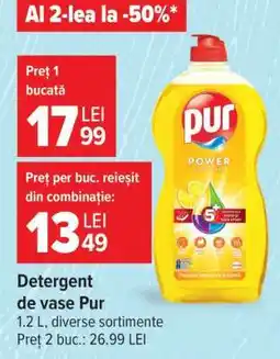 Carrefour Detergent de vase, Pur Ofertă