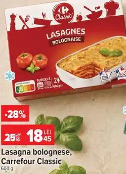 Carrefour Lasagna Bolognese, Carrefour Classic Ofertă