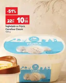 Carrefour Înghețată cu frișca Carrefour Classic Ofertă