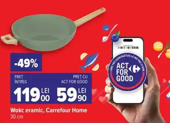 Wok ceramic, Carrefour Home