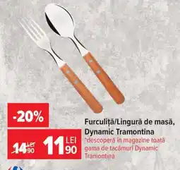 Carrefour Furculiță/Lingură de masă, Dynamic Tramontina Ofertă