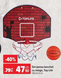 Carrefour Set panou baschet cu minge, Top Life Ofertă
