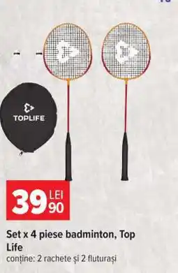 Carrefour Set x 4 piese badminton, Top Life Ofertă