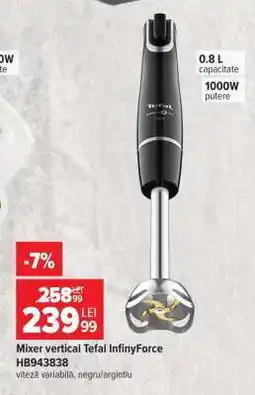 Carrefour Mixer vertical Tefal InfinyForce HB943838 Ofertă